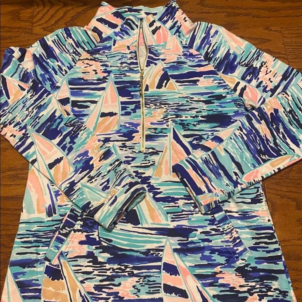 Lilly Pulitzer half zip skipper pullover